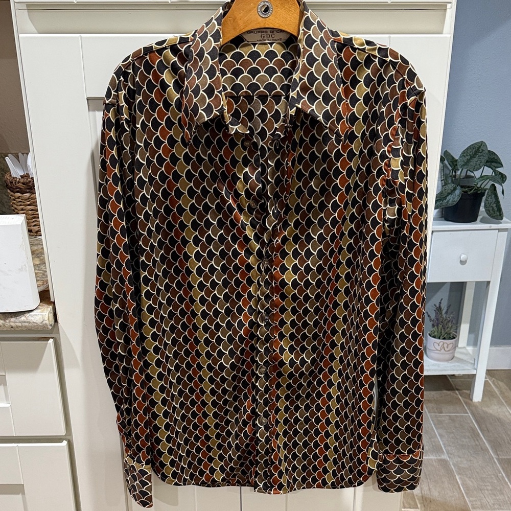 GRUPPO DI CAPI GDC Made in Italy Multicolor Patterned Shirt